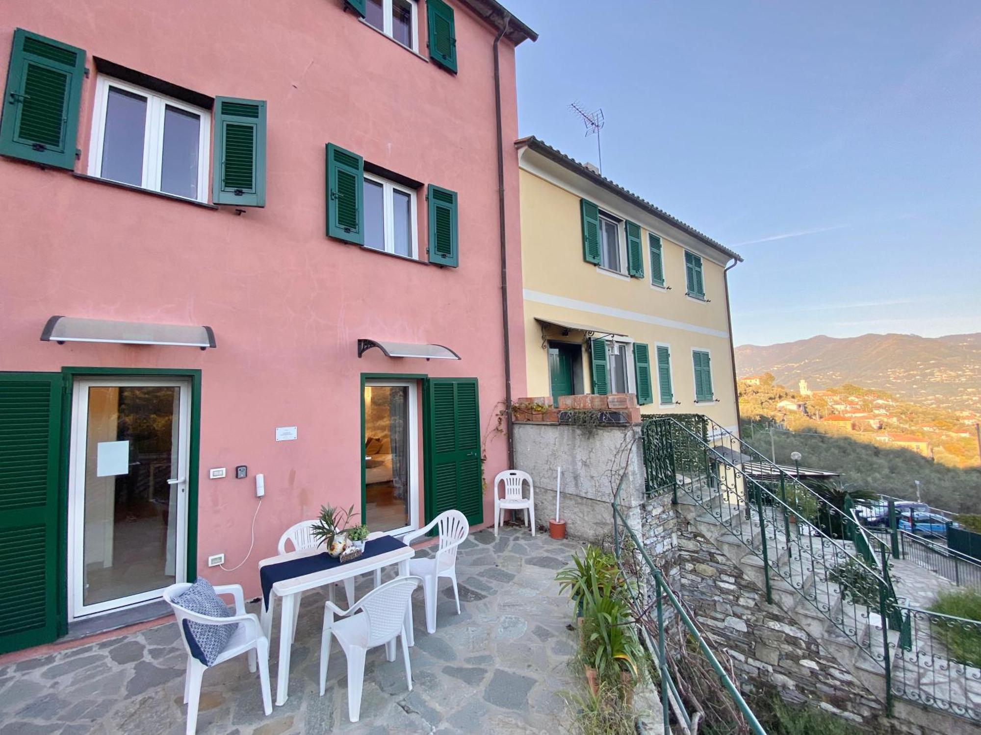 Alla Casa Rosa, Peaceful Apartment Surrounded By Greenery With Free Parking, Wifi & Air Conditioning Рапалло Екстер'єр фото